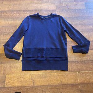 English Factory Womens Navy Blue Long Sleeve Pullover Sweater Size XS